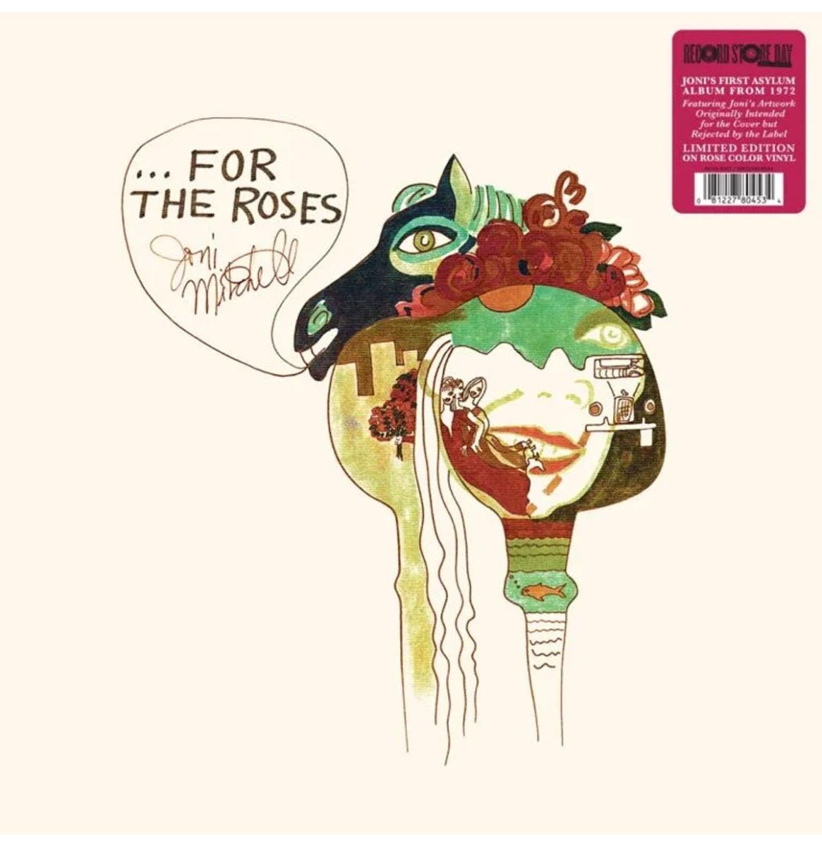 Joni Mitchell - For The Roses (Roze Gekleurd Vinyl) (Record Store Day 2026) (LP) | Fiftiesstore