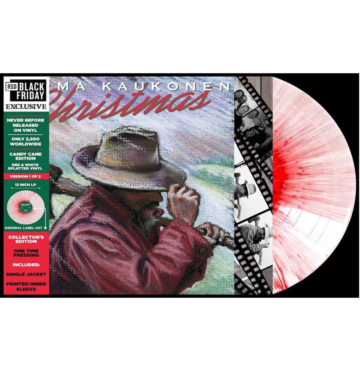 Jorma Kaukonen - Christmas (Record Store Day Black Friday 2021) (Candy Cane Editie) LAATSTE STUKS | 10% korting (LP) | Fiftiesstore