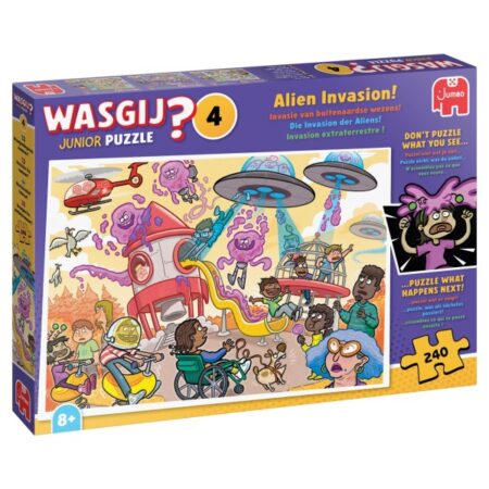 Jumbo Puzzel Wasgij Junior 4 Invasie Buitenaardse Wezens (240) | Jumbo