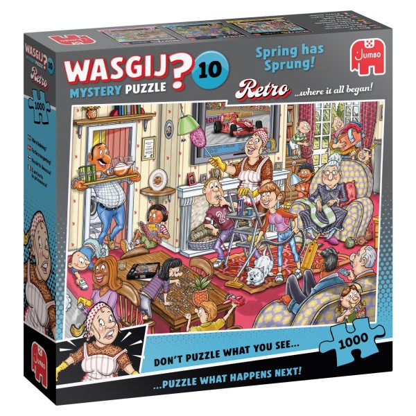 Jumbo Puzzel Wasgij Retro Mystery 10 Voorjaars Schoonmaak (1000) | Jumbo