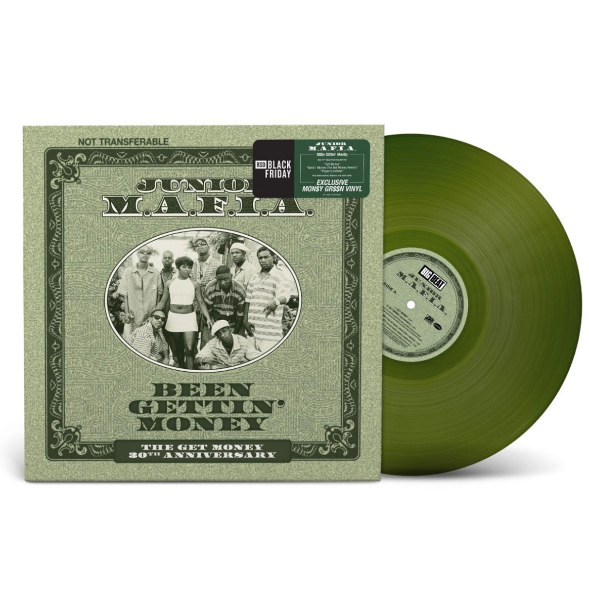 Junior Mafia - Been Gettin' Money: The Get Money 30 Jarig Jubileum Editie (Groen Vinyl)(Record Store Day Black Friday 2025) (LP) | Fiftiesstore