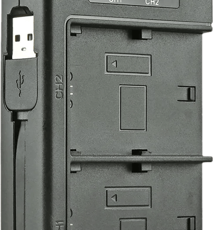 Jupio USB Duo Charger LCD voor Canon LP-E17