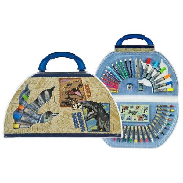 Jurassic World Kleurkoffer 51-delig |