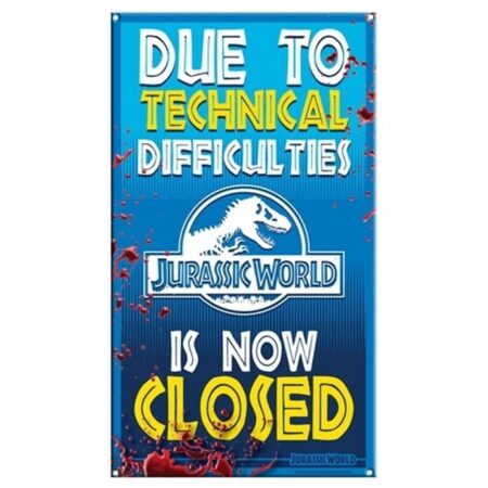 Jurassic World: Ride Closed Metalen Bord | 17% korting | Fiftiesstore