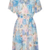 Jurk Abigail Bloemen Blauw | Fashionize