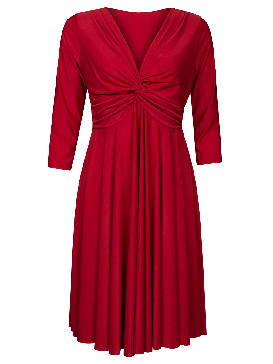 Jurk Davina Rood | Fashionize