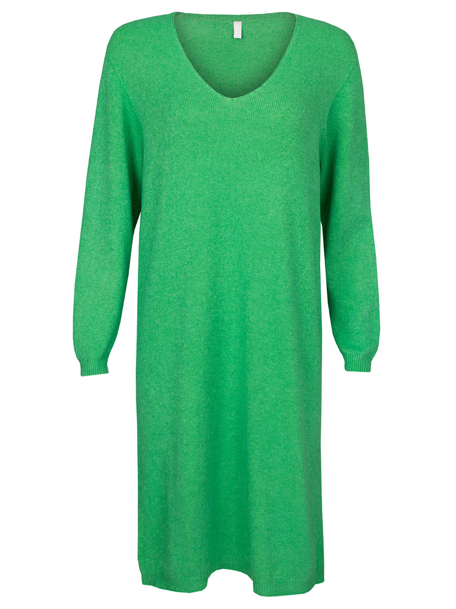 Jurk Fijn Gebreid Groen | Fashionize