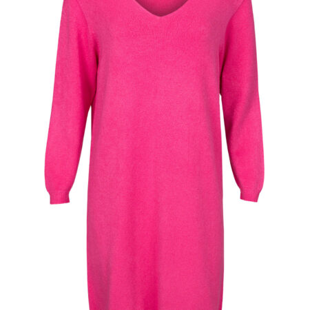 Jurk Fijn Gebreid Roze | Fashionize