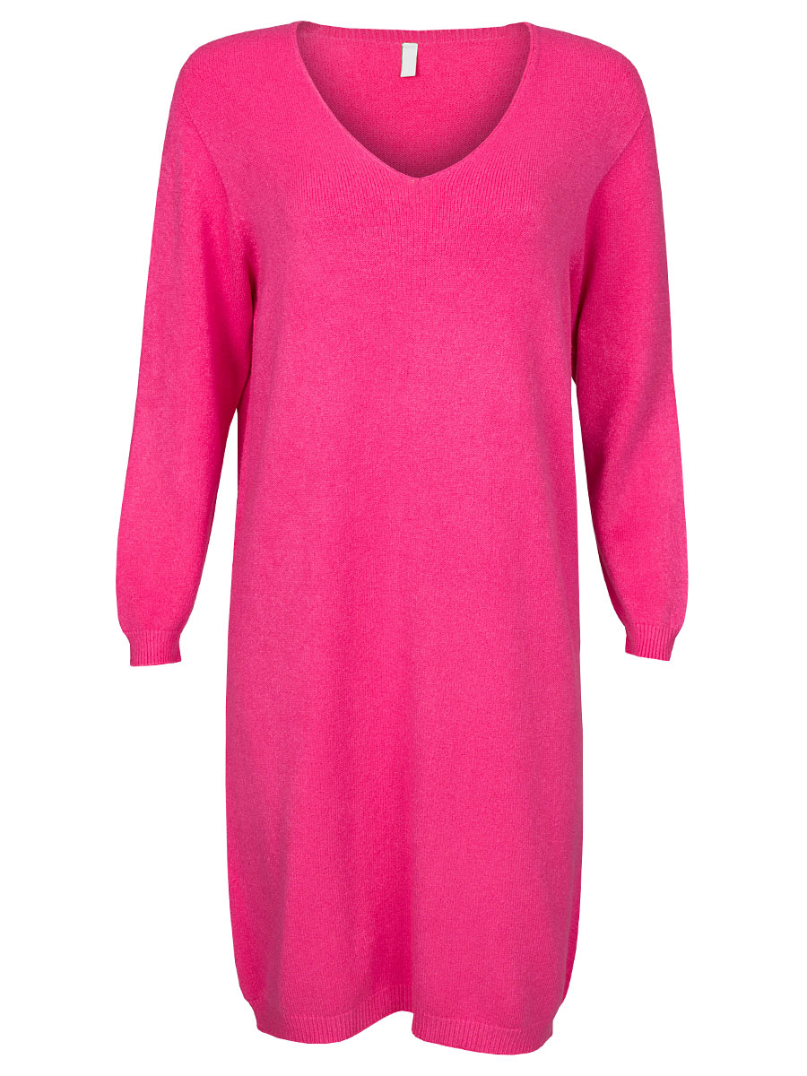 Jurk Fijn Gebreid Roze | Fashionize