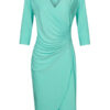 Jurk Geplooid Effen Mint mw | Kingdom of Heaven