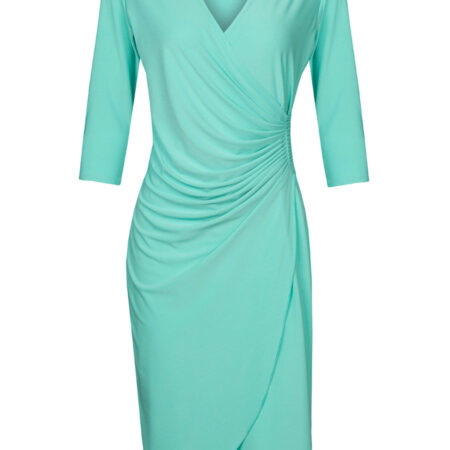 Jurk Geplooid Effen Mint mw | Kingdom of Heaven