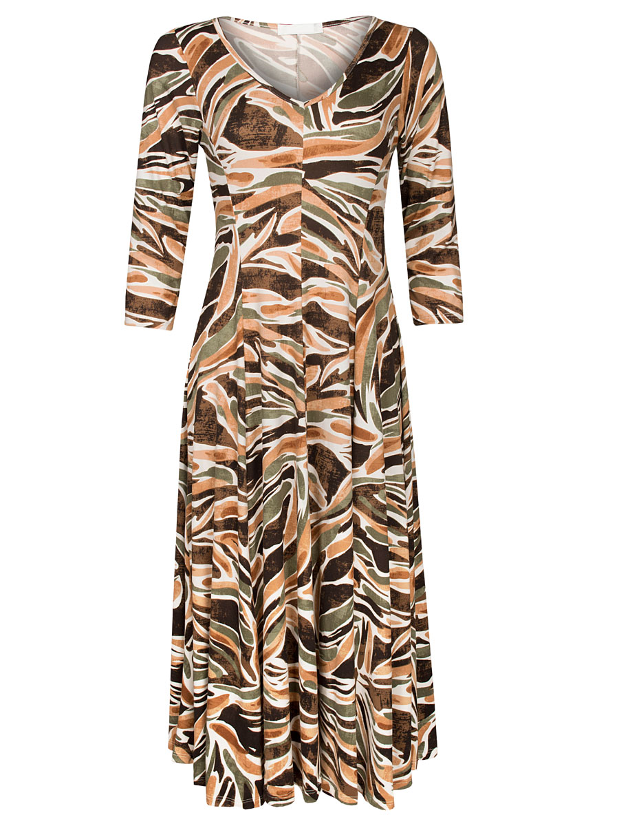 Jurk Lilian Bruin | Fashionize