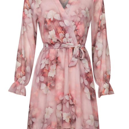 Jurk Lizzy Bloemen Roze | Fashionize