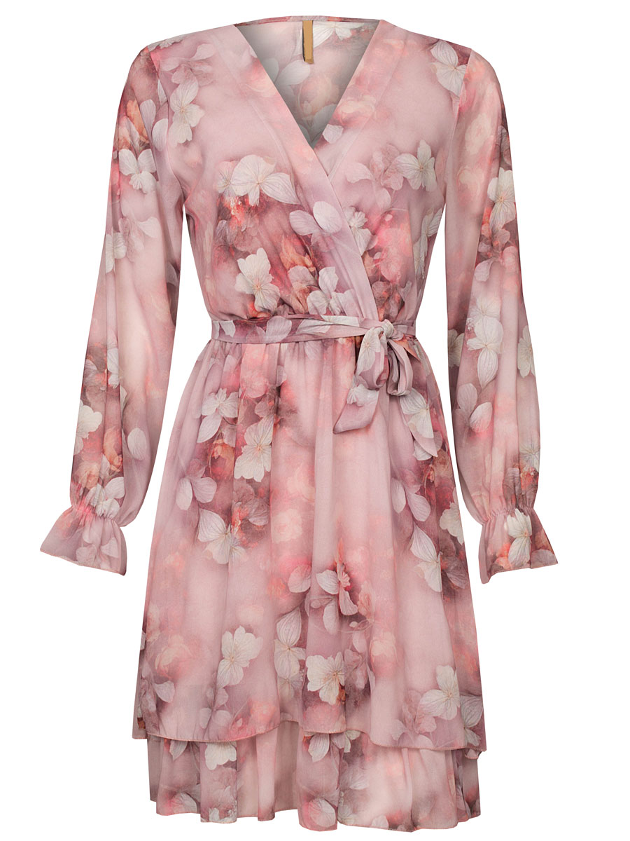 Jurk Lizzy Bloemen Roze | Fashionize