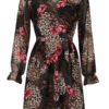 Jurk Lizzy Bloemen Zwart | Fashionize