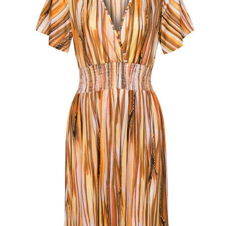 Jurk Lotte Geel | Fashionize
