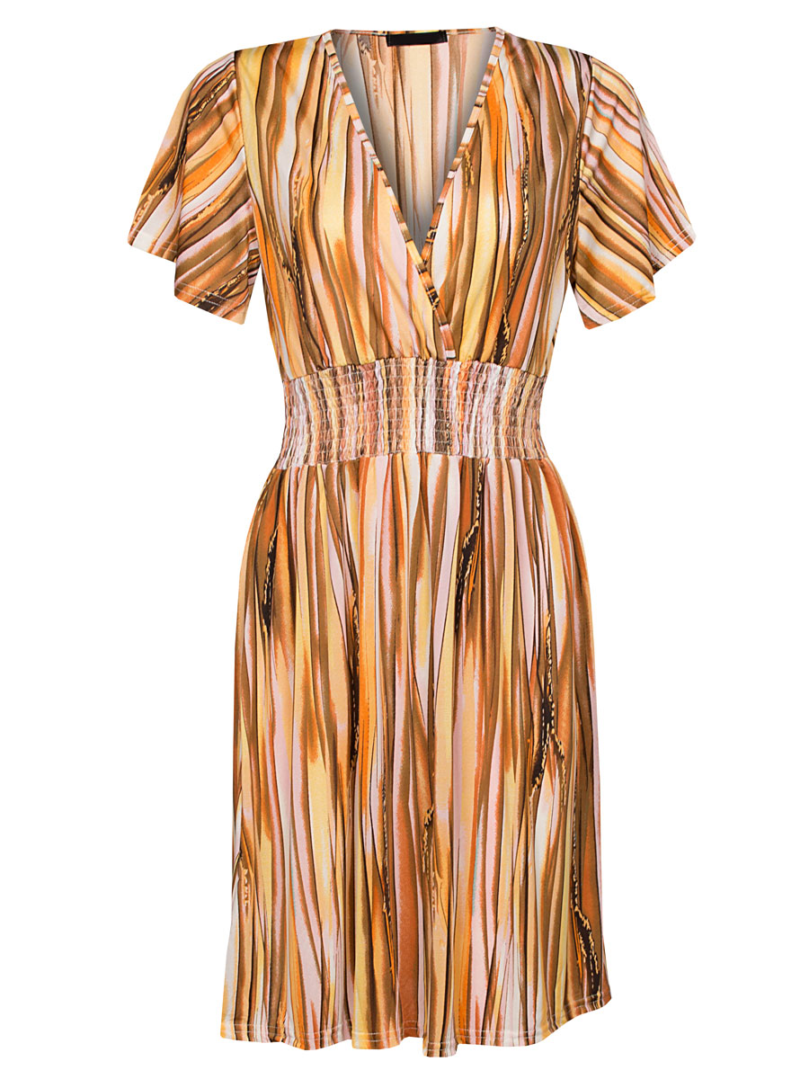 Jurk Lotte Geel | Fashionize