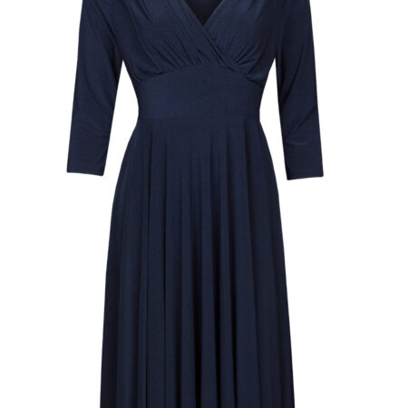 Jurk Marilyn Donkerblauw | Fashionize