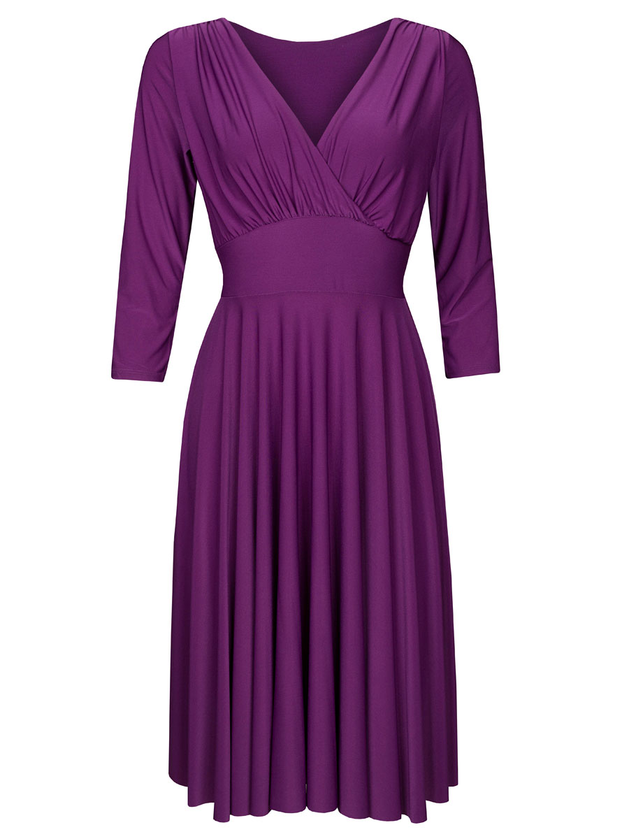 Jurk Marilyn Paars | Fashionize