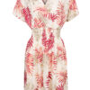 Jurk Sheila Bladeren Rood | Fashionize