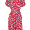 Jurk Sheila Bloemen Rood | Fashionize