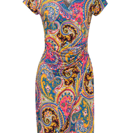Jurk Sophie Paisley Blauw | Kingdom of Heaven