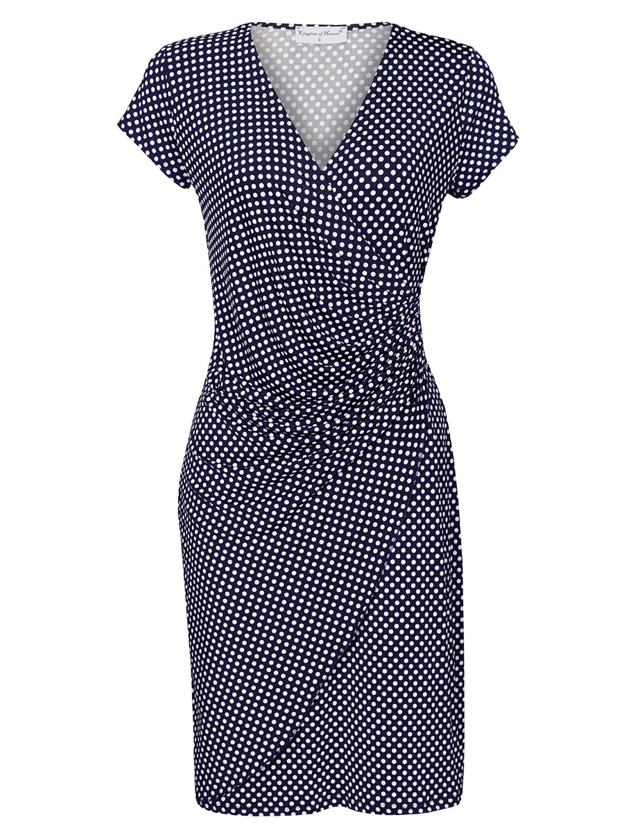 Jurk Stippen Navy | Kingdom of Heaven