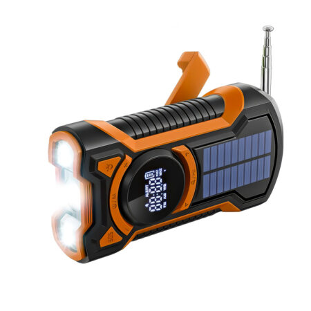Just in Case Emergency Solar Hand Radio Noodradio FM radio Oranje | Just in Case