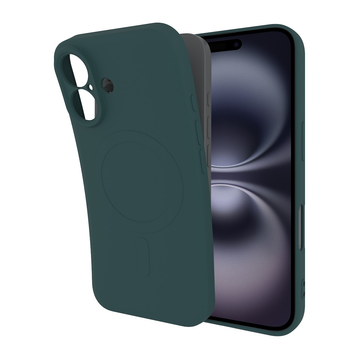 Just in Case Premium Liquid Color TPU Case Magsafe voor Apple iPhone 16 Telefoonhoesje Groen | Just in Case