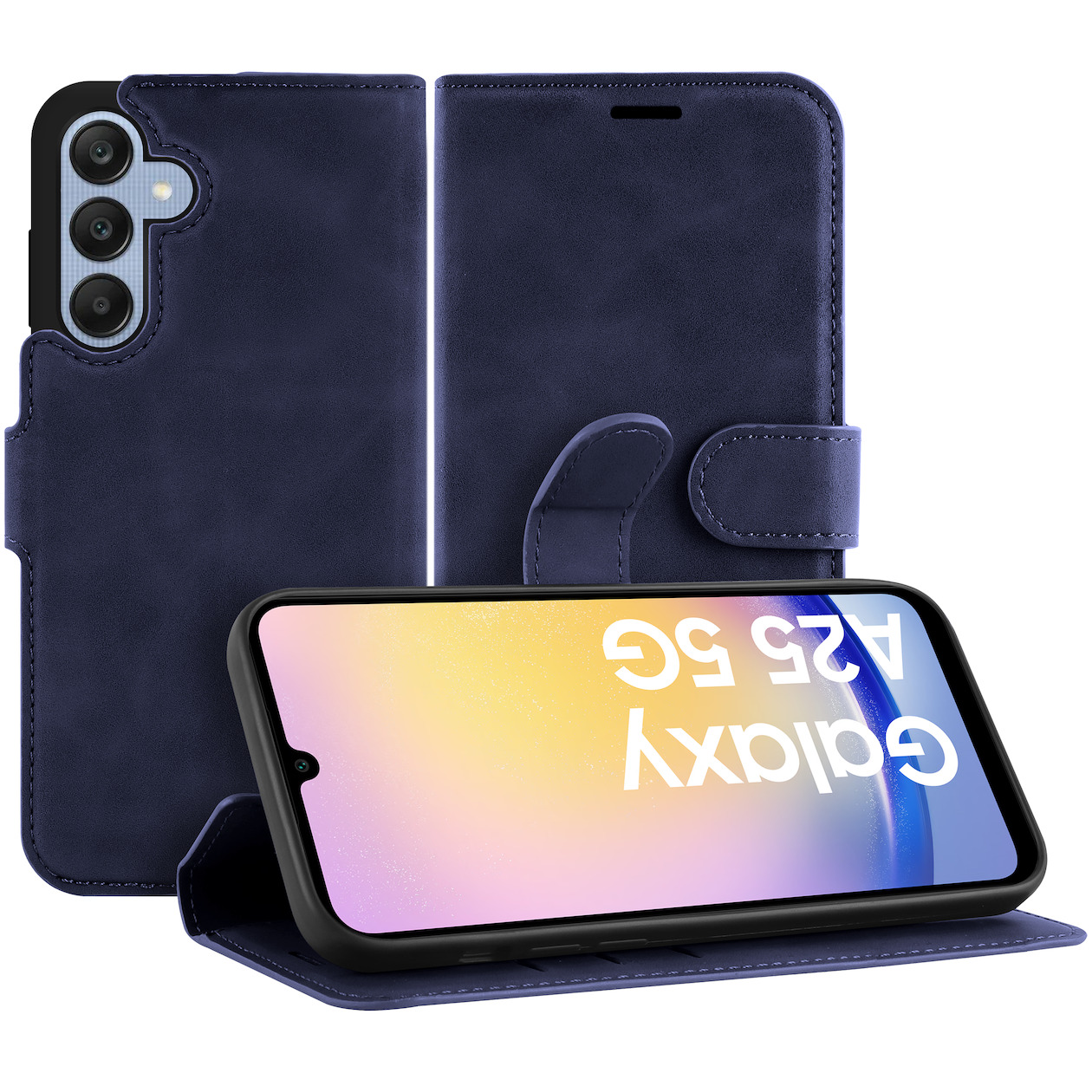 Just in Case Premium Wallet Case voor Samsung A25 Telefoonhoesje Blauw | Just in Case