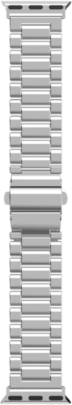 Just in Case Rvs Bandje Zilver voor Apple Watch 40/41/42 mm