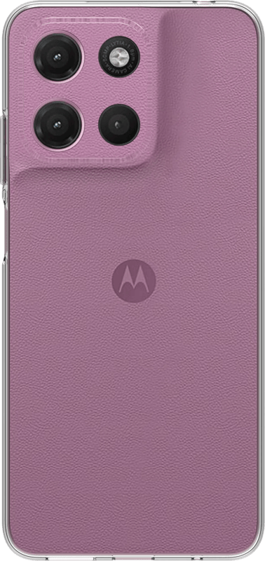 Just in Case Soft Design Motorola Moto G17 / G17 Power Back Cover Transparant