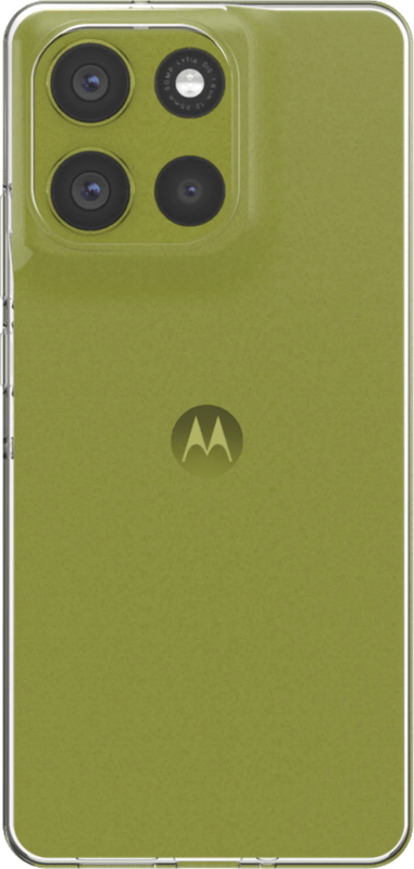 Just in Case Soft Design Motorola Moto G86 Back Cover Transparant