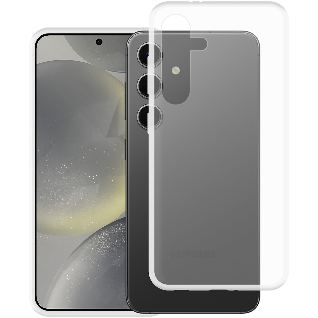 Just in Case Soft TPU Case voor Samsung S24 Telefoonhoesje Transparant | Just in Case