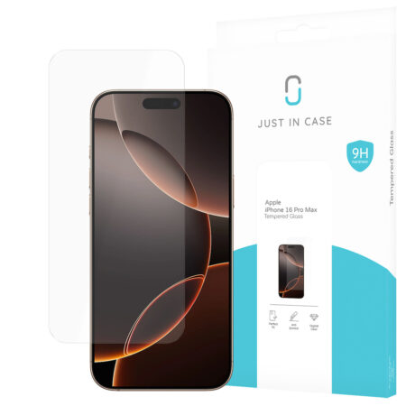 Just in Case Tempered Glass voor Apple iPhone 16 Pro Max Smartphone screenprotector | Just in Case