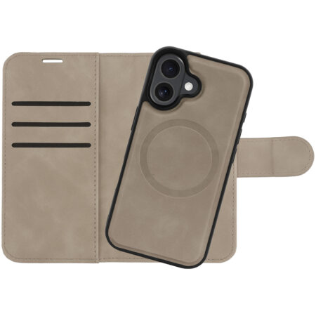 Just in Case Wallet Case 2 in 1 MagSafe voor Apple iPhone 16 Telefoonhoesje Bruin | Just in Case