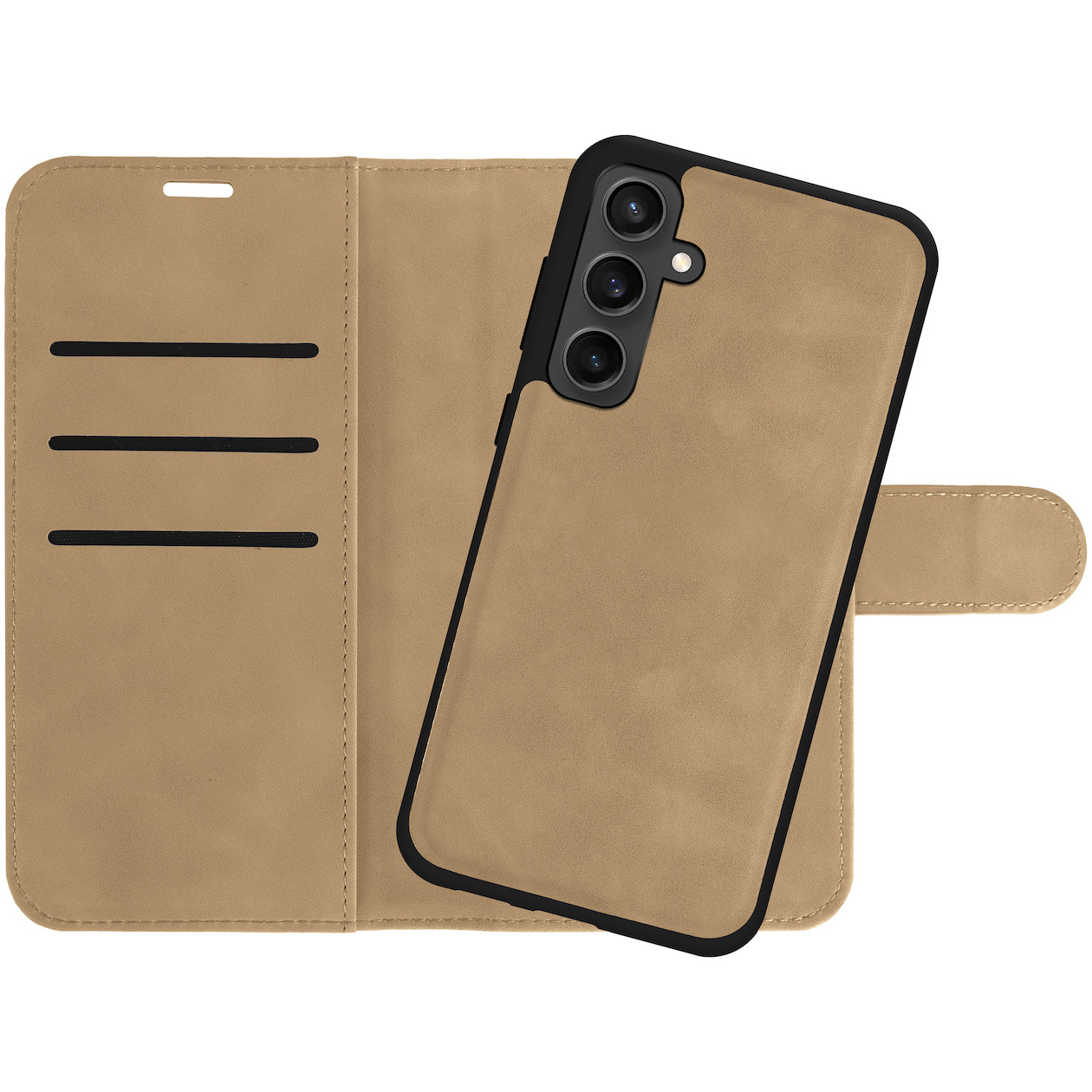 Just in Case Wallet Case 2 in 1 voor Samsung A35 Telefoonhoesje Bruin | Just in Case