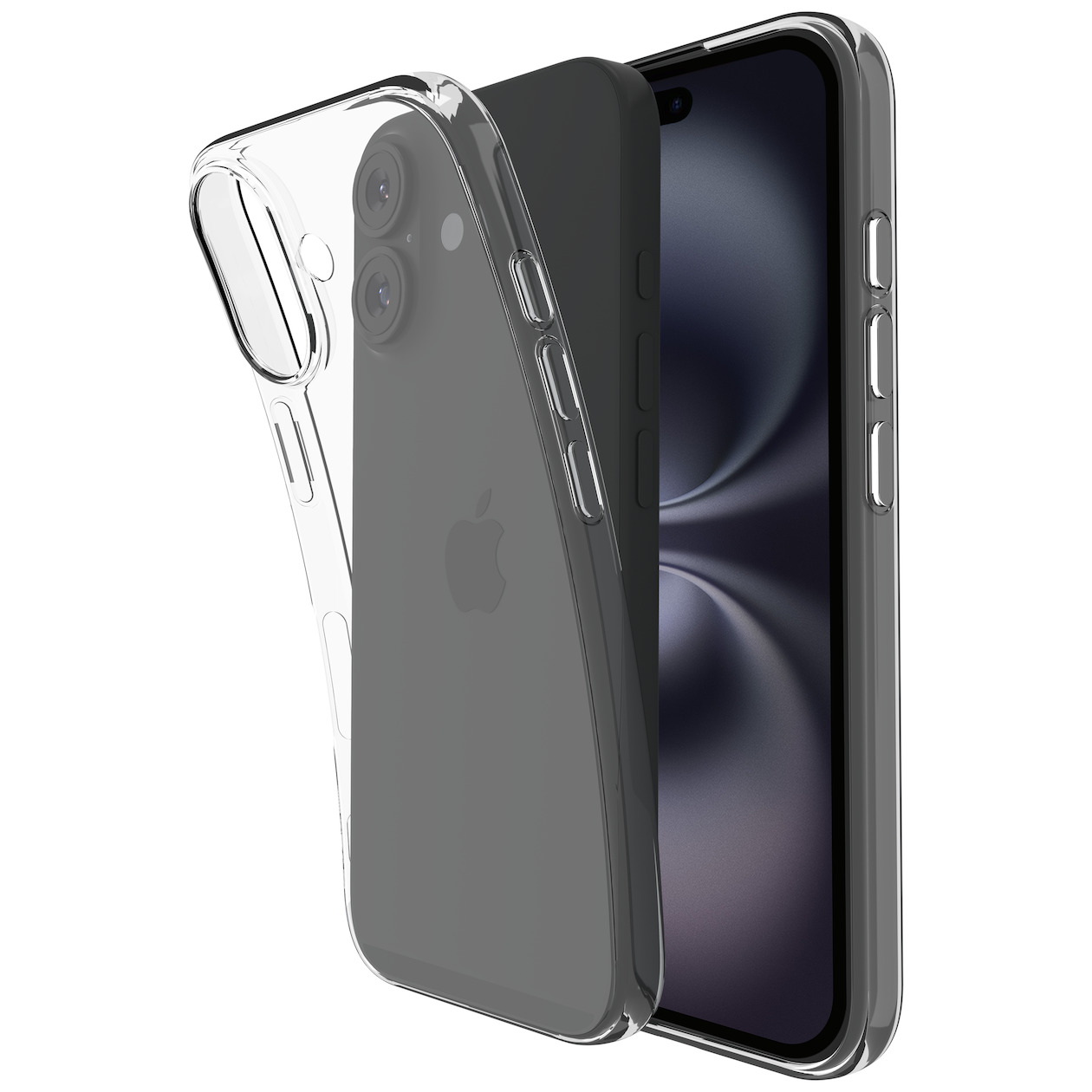 Just in Case Zero Soft TPU Case voor Apple iPhone 16 Plus Telefoonhoesje Transparant | Just in Case