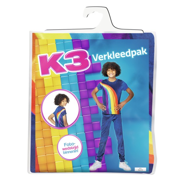 K3 Outfit Regenboog Blauwe 6-8 Jaar | Studio 100