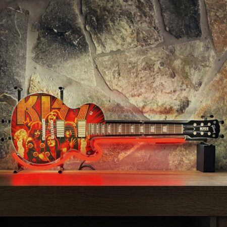 KIss Gitaar Neon Junior Model 70 x 27 cm | 16% korting | Fiftiesstore