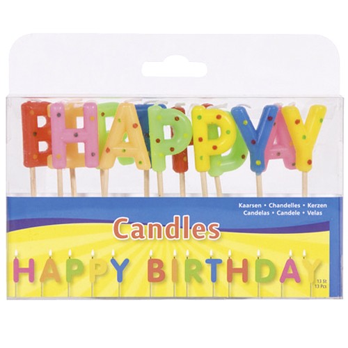 Kaarsjes Happy Birthday | Folat
