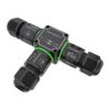 Kabelverbinder - T-vorm - IP68 waterdicht - Gereedschapsloos - Voor 2 en 3 aderige kabels (4-11mm) | HOFTRONIC