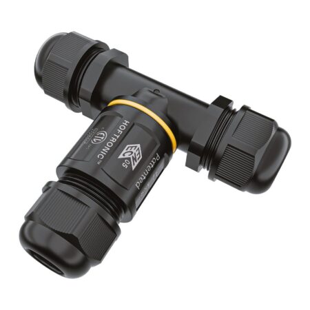 Kabelverbinder - T-vorm - IP68 waterdicht - Waterdichte connector - Voor 2 en 3 aderige kabels (4-11mm) | HOFTRONIC