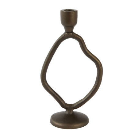 Kandelaar Jezra mat bruin brons L | Light & Living