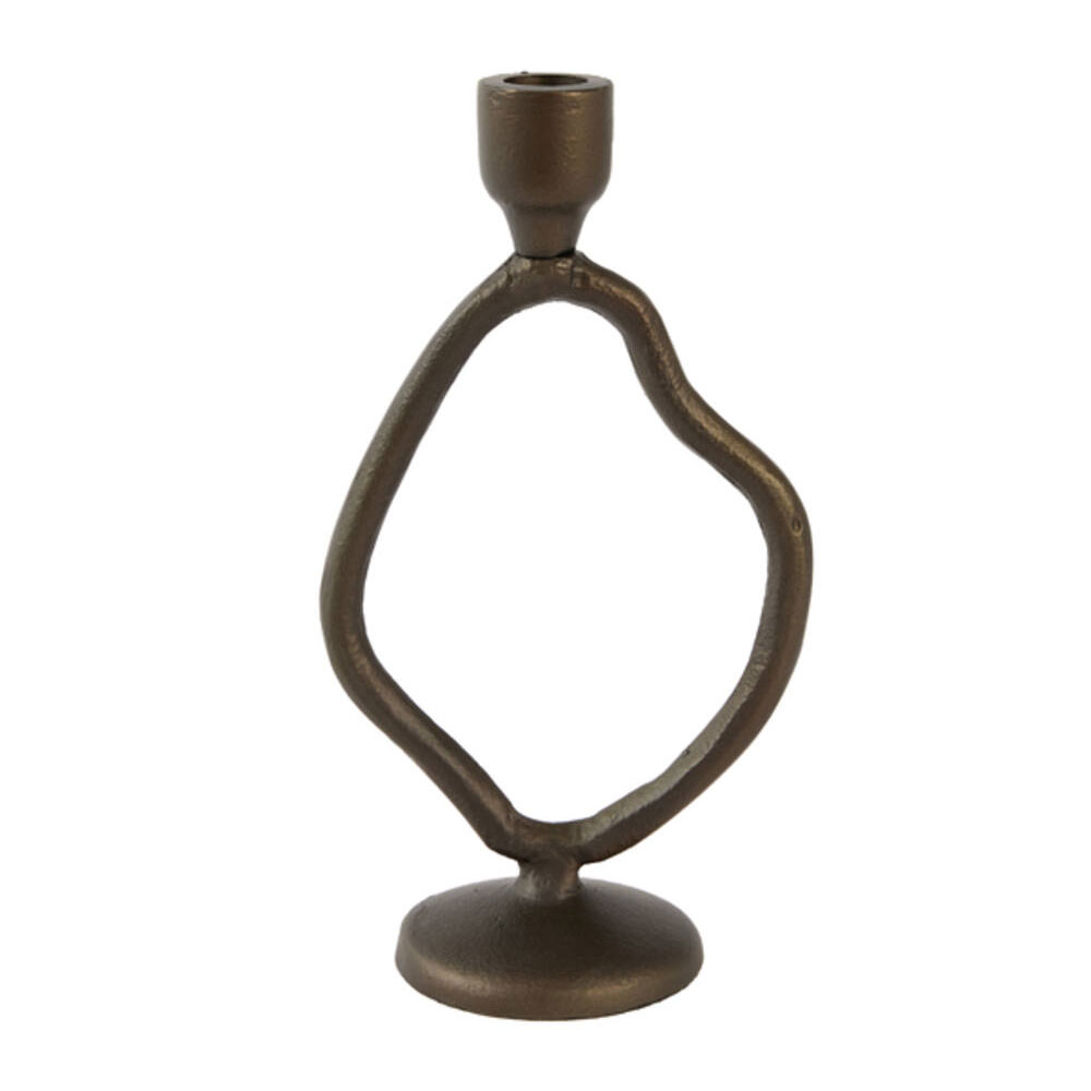Kandelaar Jezra mat bruin brons L | Light & Living