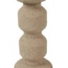 Kandelaar taupe aardewerk H25cm | Countryfield