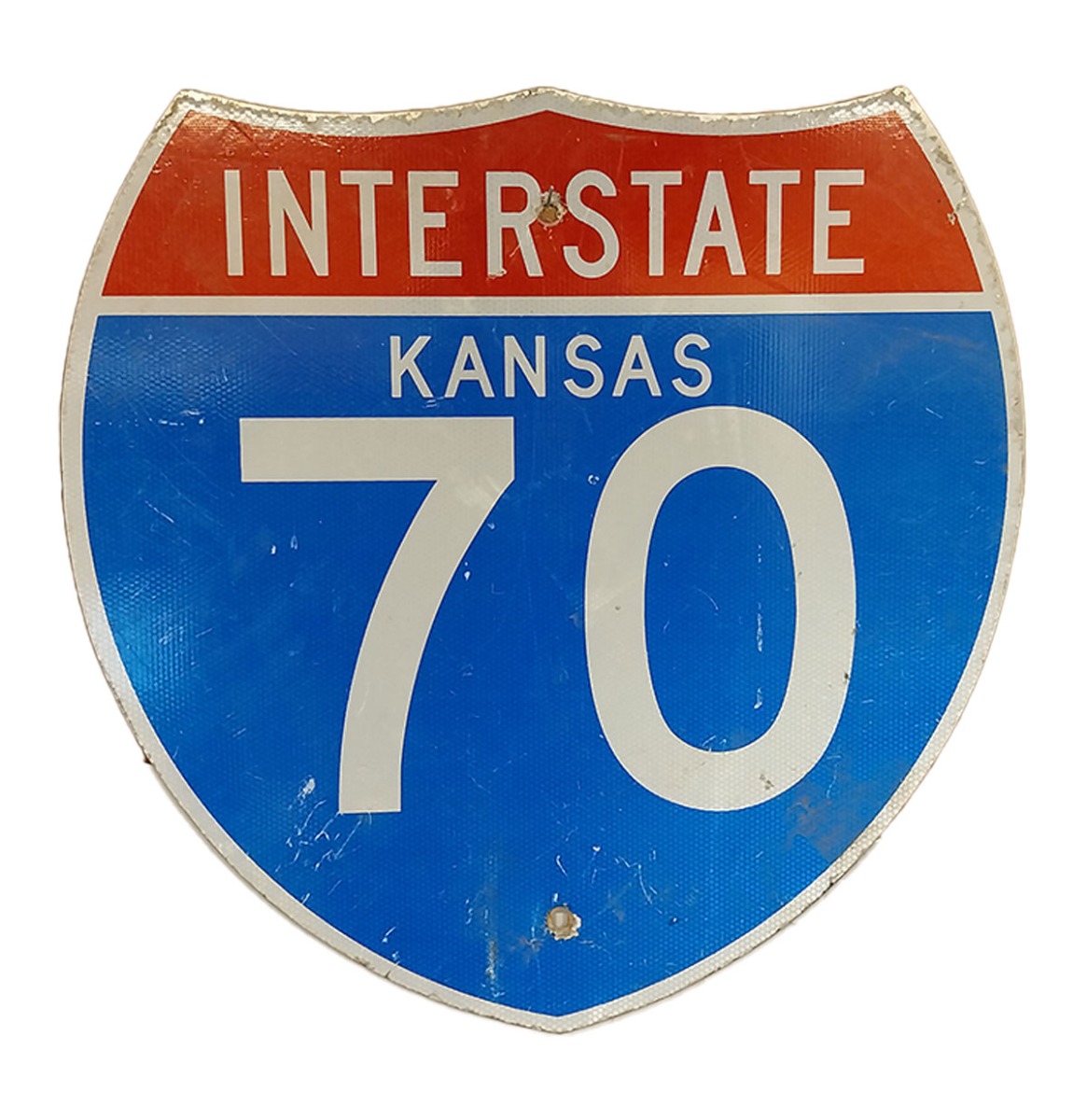 Kansas Interstate 70 Origineel Amerikaans Verkeersbord - 61 x 61 cm | The Dutch Pickers