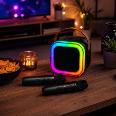 Karaoke Box - Inclusief Draadloze Microfoons | Mesa