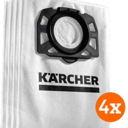 Karcher Stofzuigerzak voor WD 4/5/6 (4x)