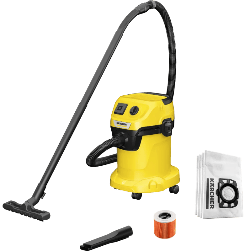 Karcher WD 3 P V-17/4/20 + Karcher Stofzuigerzak voor WD 2 Plus / WD 3 (4x)